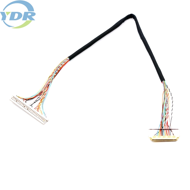 DF14-30P-1.25H LVDS LCD-skjerm Visningskabel 30-pins tvunnet par for TV-datamaskin tilpasset